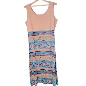 Nina Piccalino Floral Sleeveless Maxi Dress, in Size L/XL